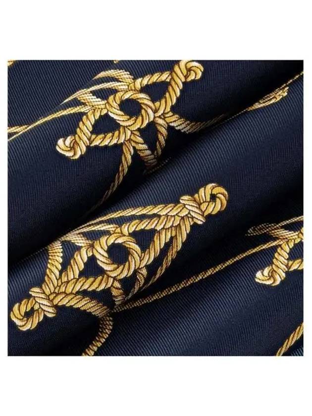 LV Cordage Square 90 Scarf Navy - LOUIS VUITTON - BALAAN 4