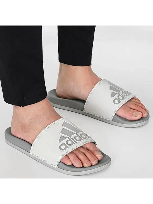 Adilette Comfort Slippers Gray - ADIDAS - BALAAN 2