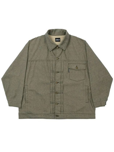 Batwing Two Tone Twill Jacket KHAKI - AJOBYAJO - BALAAN 1