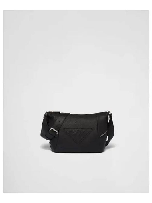 Strap Leather Shoulder Bag Black - PRADA - BALAAN 2