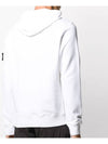 Wappen Patch Cotton Fleece Hoodie White - STONE ISLAND - BALAAN 5