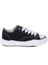 Wayne OG Sole Canvas Low Top Sneakers Black White - MAISON MIHARA YASUHIRO - BALAAN 2