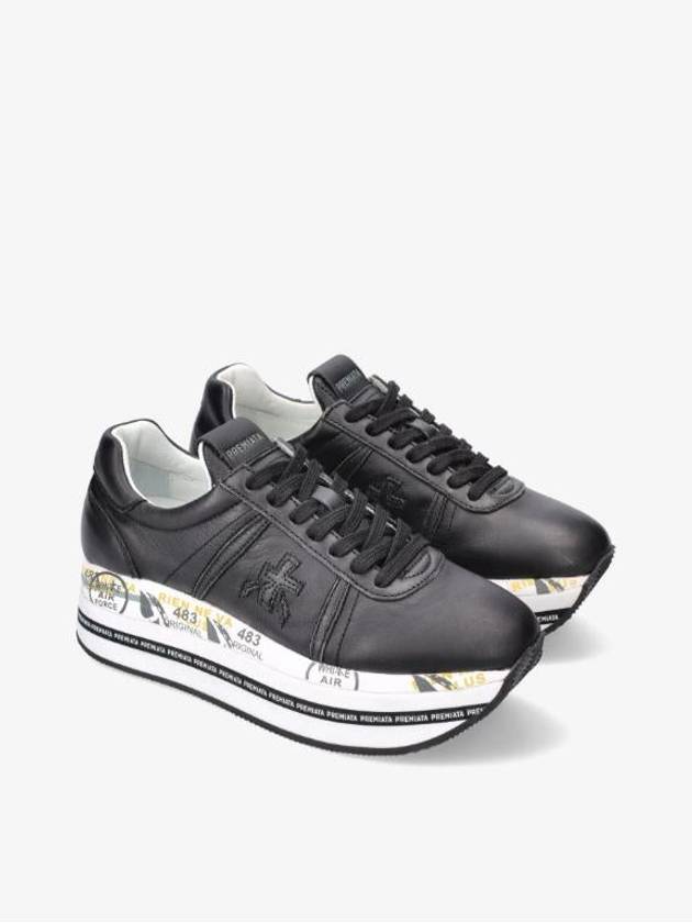 Bethvar Low Top Sneakers Black - PREMIATA - BALAAN 3