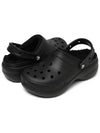 Winter Clog Classic Platform Lined W Fur Shoes Black 207938 001 - CROCS - BALAAN 5