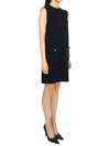 Sleeveless Wool Short Dress Black - GUCCI - BALAAN 5