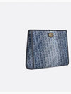 30 Montaine Dea Jacquard Denim Pouch Bag Blue - DIOR - BALAAN 3