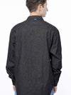 Men s W243SH03BKM Western Pocket Denim Shirt Black Indigo - CHANCE'S NOI - BALAAN 3