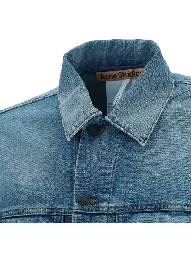 Faded Denim Jacket Mid Blue - ACNE STUDIOS - BALAAN 5