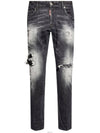 Skater Distressed Jeans Grey - DSQUARED2 - BALAAN 2