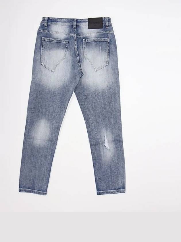 Men's Casual Patch Straight Jeans AJN179 - IKALOOOK - BALAAN 6