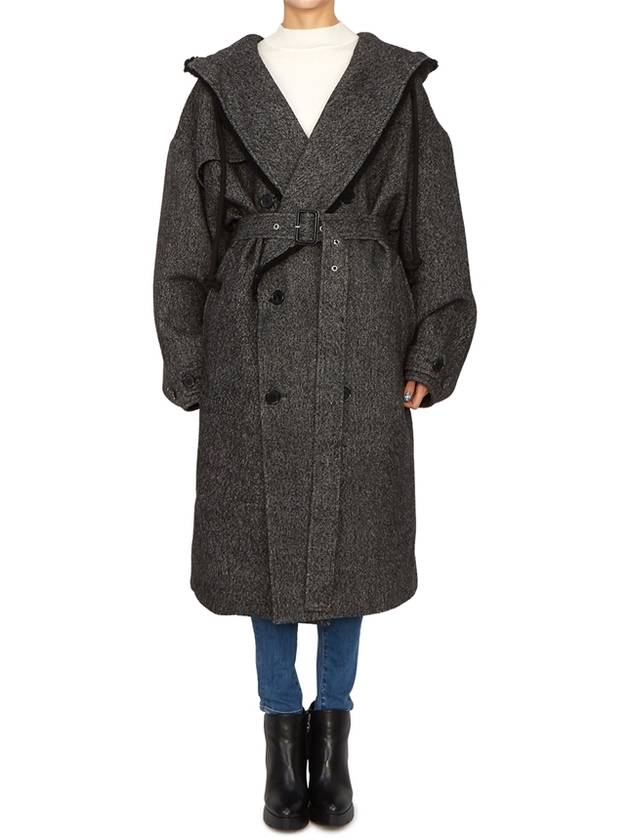 CO0267 PG1393 599 Women s Hooded Long Trench Coat - JW ANDERSON - BALAAN 3