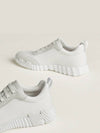 Bouncing Sneakers Mesh Suede Goatskin Blanc - HERMES - BALAAN 7