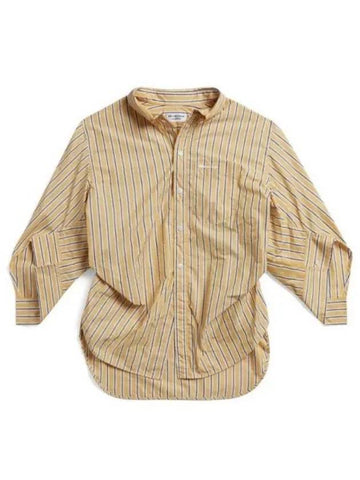 Women s Swing Twist Stripe Long Sleeve Shirt Yellow 671663 TMM6 Margiela 2 - BALENCIAGA - BALAAN 1