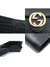 Women s Gucci 615525 Black Leather Interlocking GG Flap Half Wallet gt Gangbuk used luxury goods - GUCCI - BALAAN 7