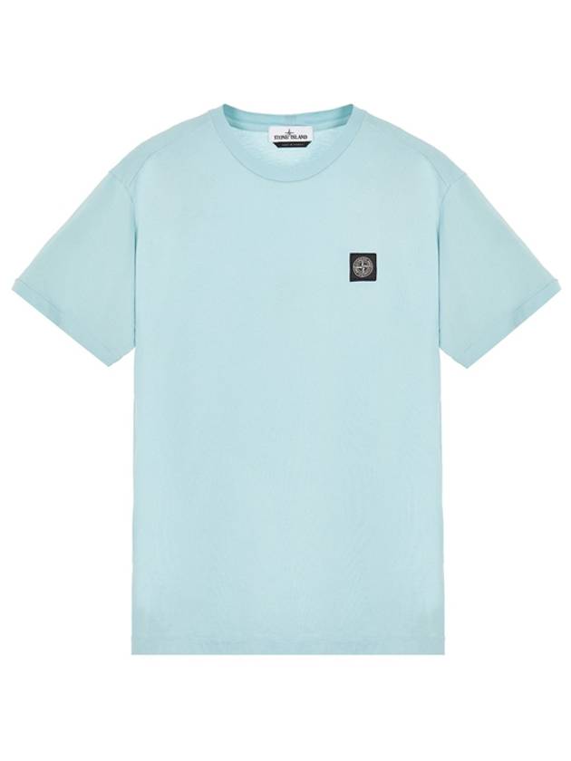 Logo Patch Short Sleeve T-Shirt Light Blue - STONE ISLAND - BALAAN 2