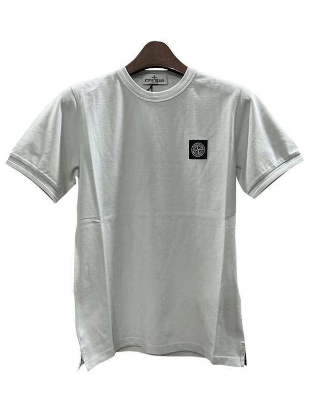 Kids Logo Patch Short Sleeve T-Shirt Grey - STONE ISLAND - BALAAN 3