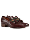 GG Interlocking Logo Web Tassel Loafer Brown - GUCCI - BALAAN 2