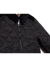 Corduroy Diamond Quilted Jacket (8053681 BLACK 23S) - BURBERRY - BALAAN 5