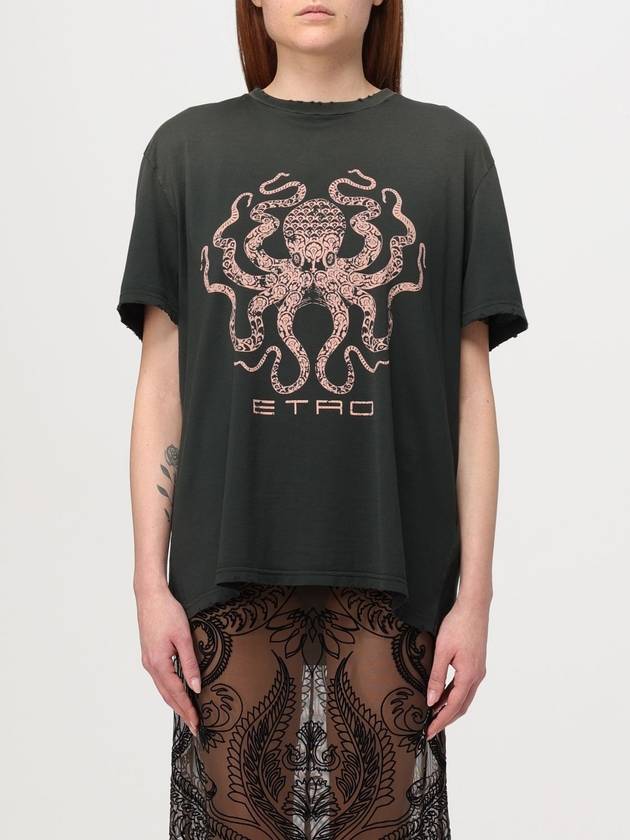 T-shirt Etro in cotone con stampa - ETRO - BALAAN 1