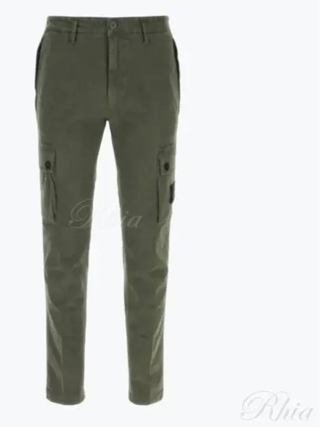 Compass Badge Cargo Straight Pants Green - STONE ISLAND - BALAAN 2