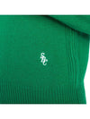 Embroidered Logo Crew Neck Wool Knit Top Green - SPORTY & RICH - BALAAN 9