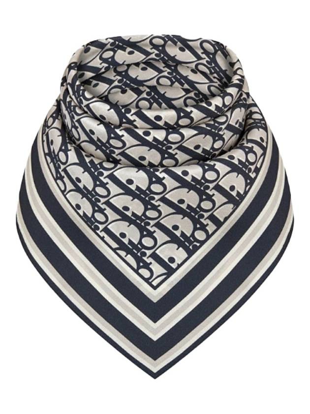 Oblique Bandana Scarf Blue - DIOR - BALAAN 2