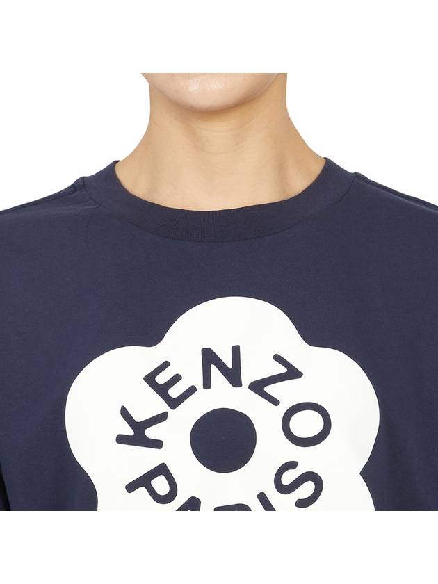 Boke Flower 2.0 Oversized Cotton Short Sleeve T-Shirt Blue - KENZO - BALAAN 7