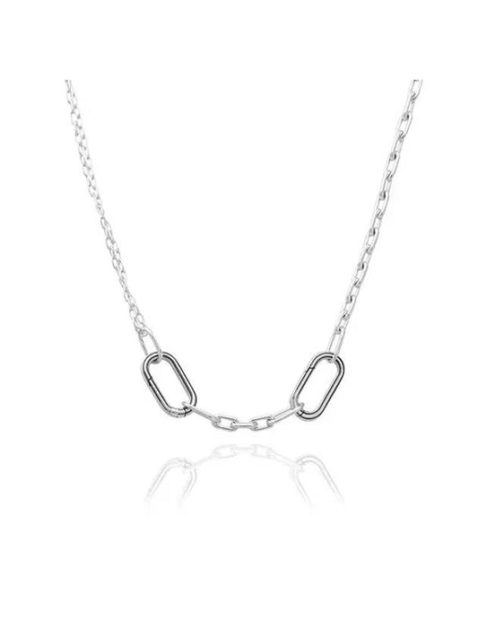 Me Double Link Chain Necklace Silver - PANDORA - BALAAN 2