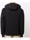 Lens Patch Diagonal Raised Fleece Mix Hooded Jacket Black - CP COMPANY - BALAAN 5