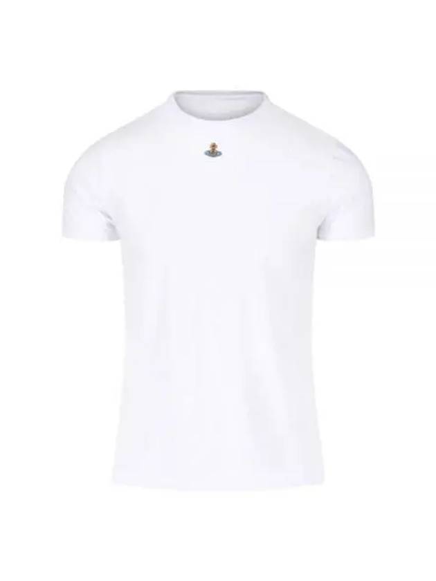 Embroided ORB Peru Short Sleeve T-Shirt White - VIVIENNE WESTWOOD - BALAAN 2