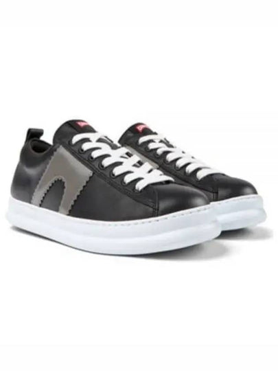 Runner Leather Low Top Sneakers Black - CAMPER - BALAAN 2