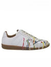 Men's Replica German Army Paint Low Top Sneakers White - MAISON MARGIELA - BALAAN 2