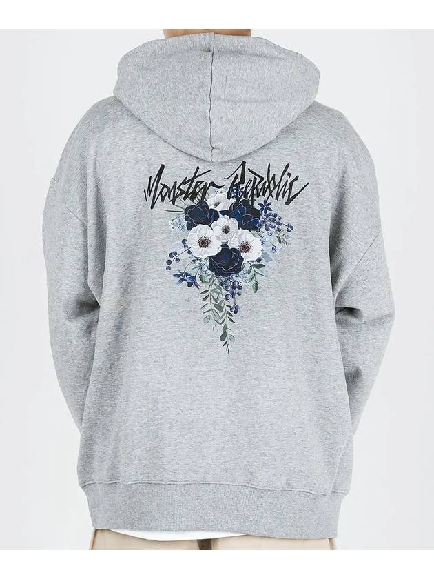 Movement Flower Hoodie Midnight Blue Grey - MONSTER REPUBLIC - BALAAN 2