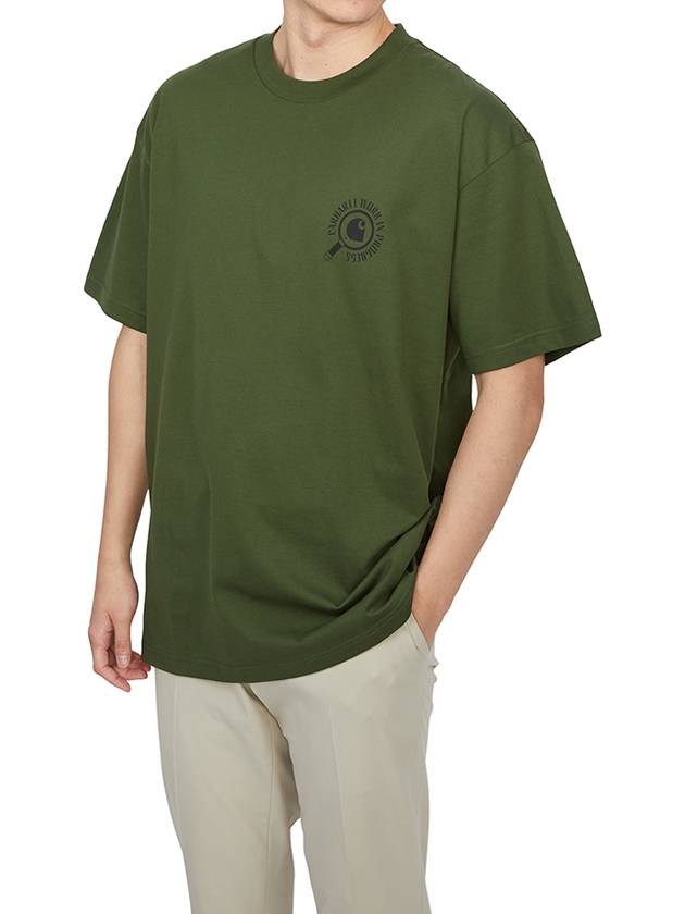 Inspector Short Sleeve T-Shirt Green - CARHARTT WIP - BALAAN 5