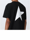 Star Collection Logo Short Sleeve T-Shirt Black - GOLDEN GOOSE - BALAAN 7