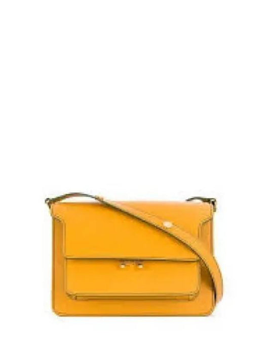 Women's Mini Trunk Soft Shoulder Bag Orange - MARNI - BALAAN 2