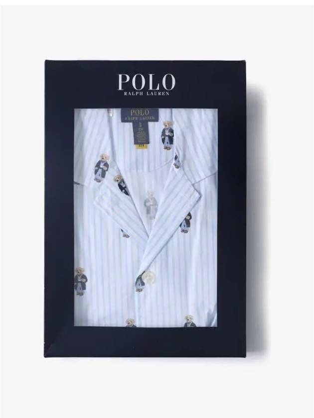 Pattern Cotton Pajama Blue Set - POLO RALPH LAUREN - BALAAN 4