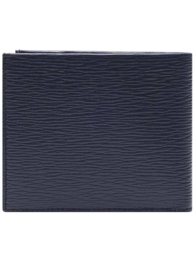 Gancini Half Wallet Deep Ocean - SALVATORE FERRAGAMO - BALAAN 5