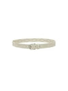 Liliana Studded Leather Belt Chalk Silver - ISABEL MARANT - BALAAN 2