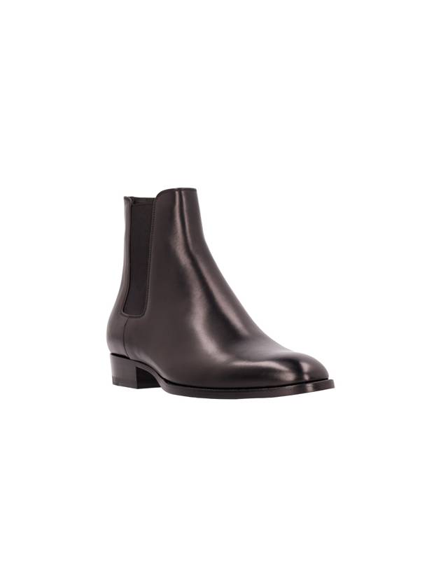 Classic Wyatt Chelsea Boots Black - SAINT LAURENT - BALAAN 3