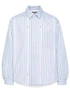 La Chemise Boulanger Striped Cotton Long Sleeve Shirt Blue - JACQUEMUS - BALAAN 2