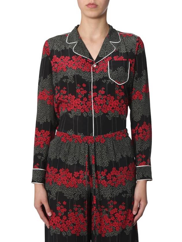 Shirt WITH Dreaming Peony Print SR3AB1754A10NO B0040168070 - RED VALENTINO - BALAAN 2