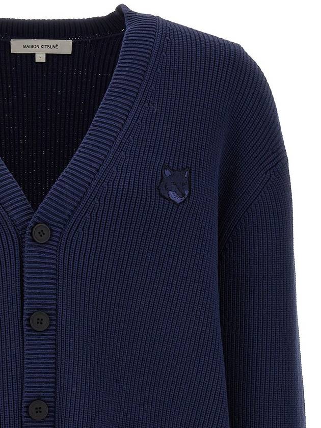 Bold Fox Head Cardigan Navy - MAISON KITSUNE - BALAAN 4