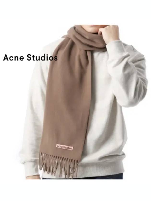 Wool Fringe Scarf Caramel Brown - ACNE STUDIOS - BALAAN 2