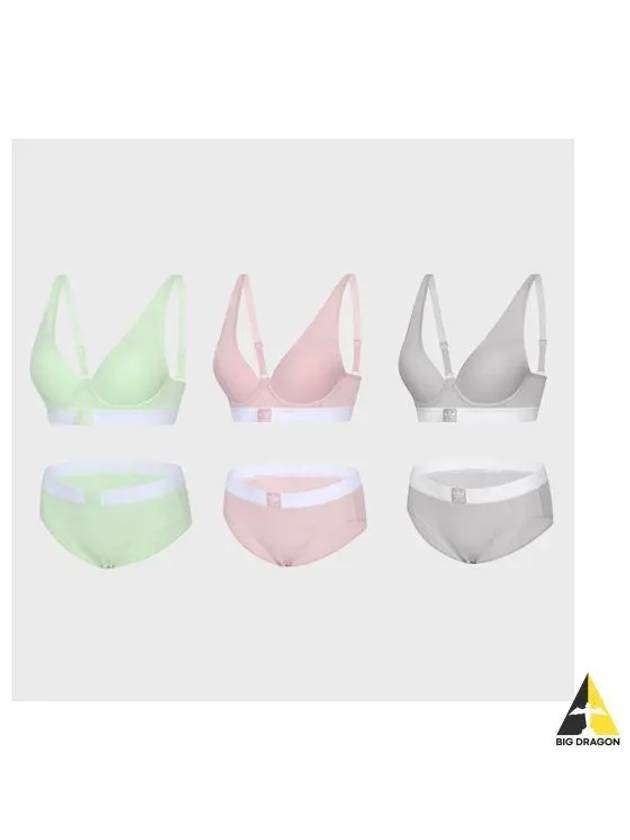 adidas UNDERWEAR Trefoil Vivid Bra Panties 3 Pack - ADIDAS - BALAAN 1