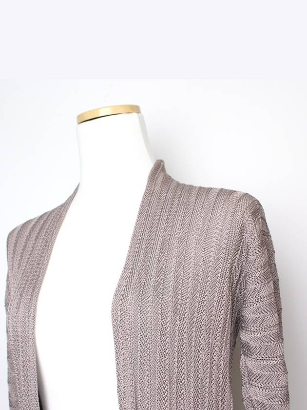 Emporio Armani Lavender Gray Knit Cardigan 44 55 - EMPORIO ARMANI - BALAAN 4