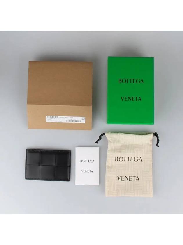 Intrecciato Cassette Card Wallet Black - BOTTEGA VENETA - BALAAN 5