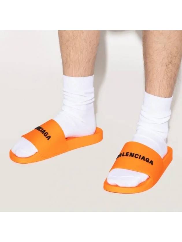 logo slippers orange - BALENCIAGA - BALAAN 7