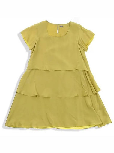 100 silk yellow color dress - JOSEPH - BALAAN 1