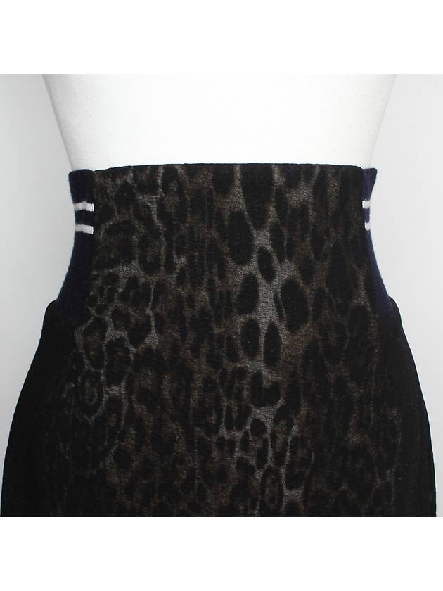 Dark leopard banding skirt 44 55 - SANDRO - BALAAN 4